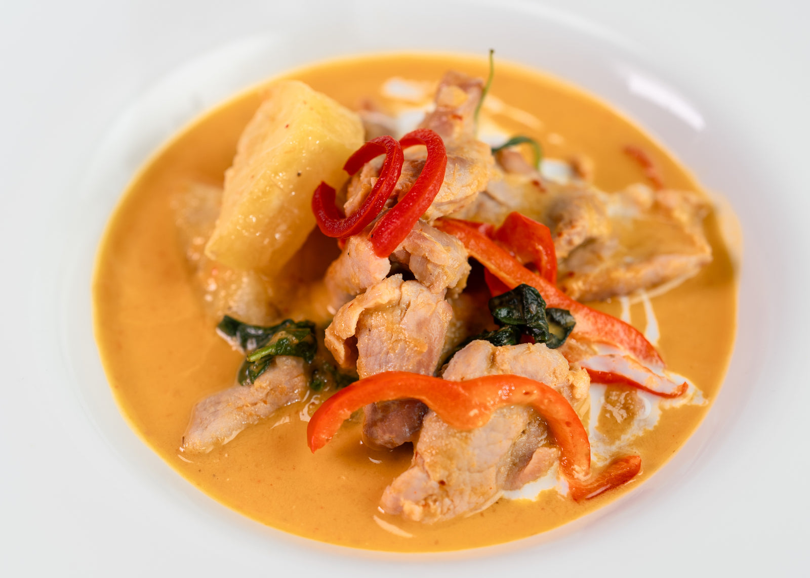 Pork curry with pineapple