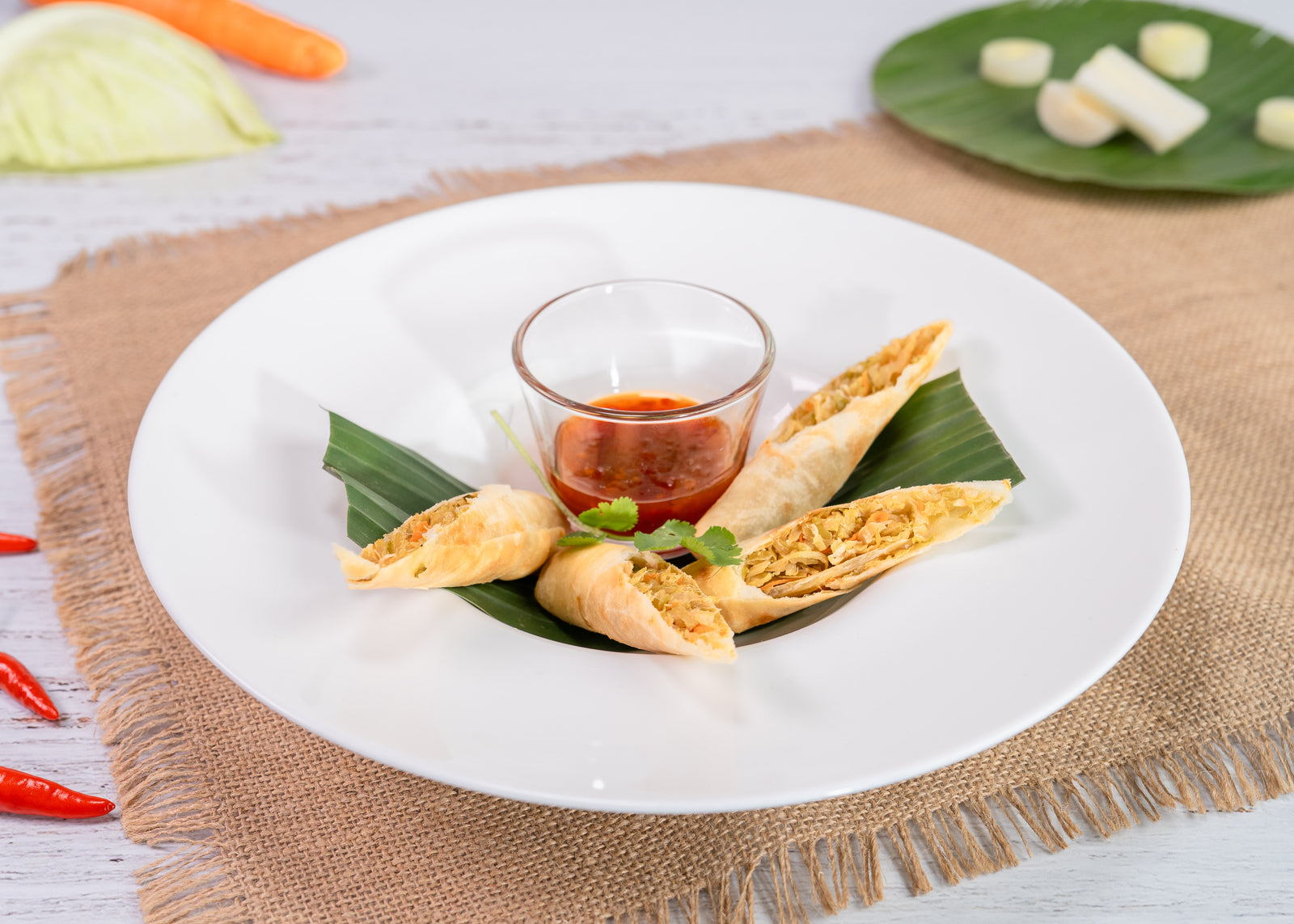 Authentic Vegetarian Spring Rolls