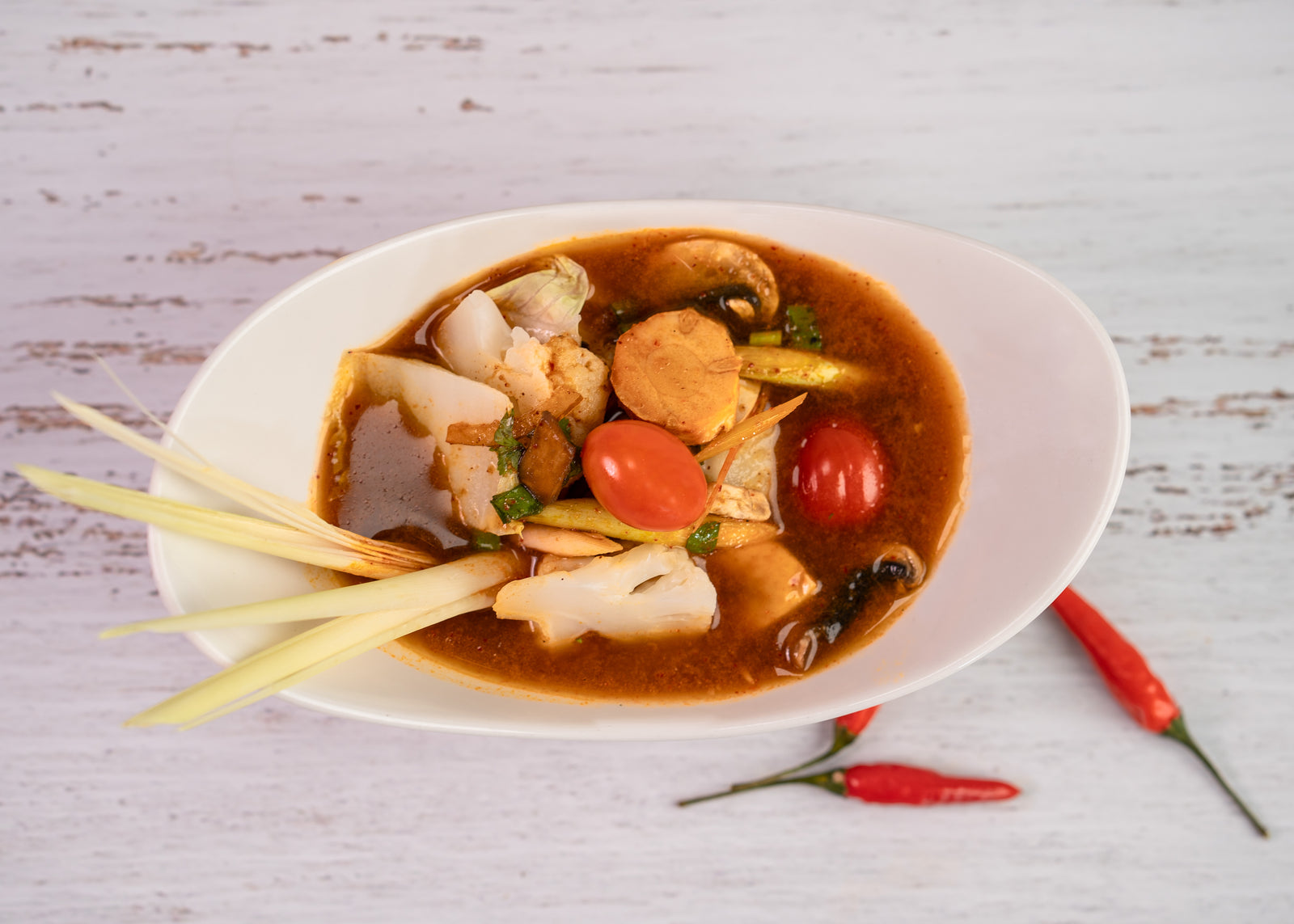Tom Yam Vegetable