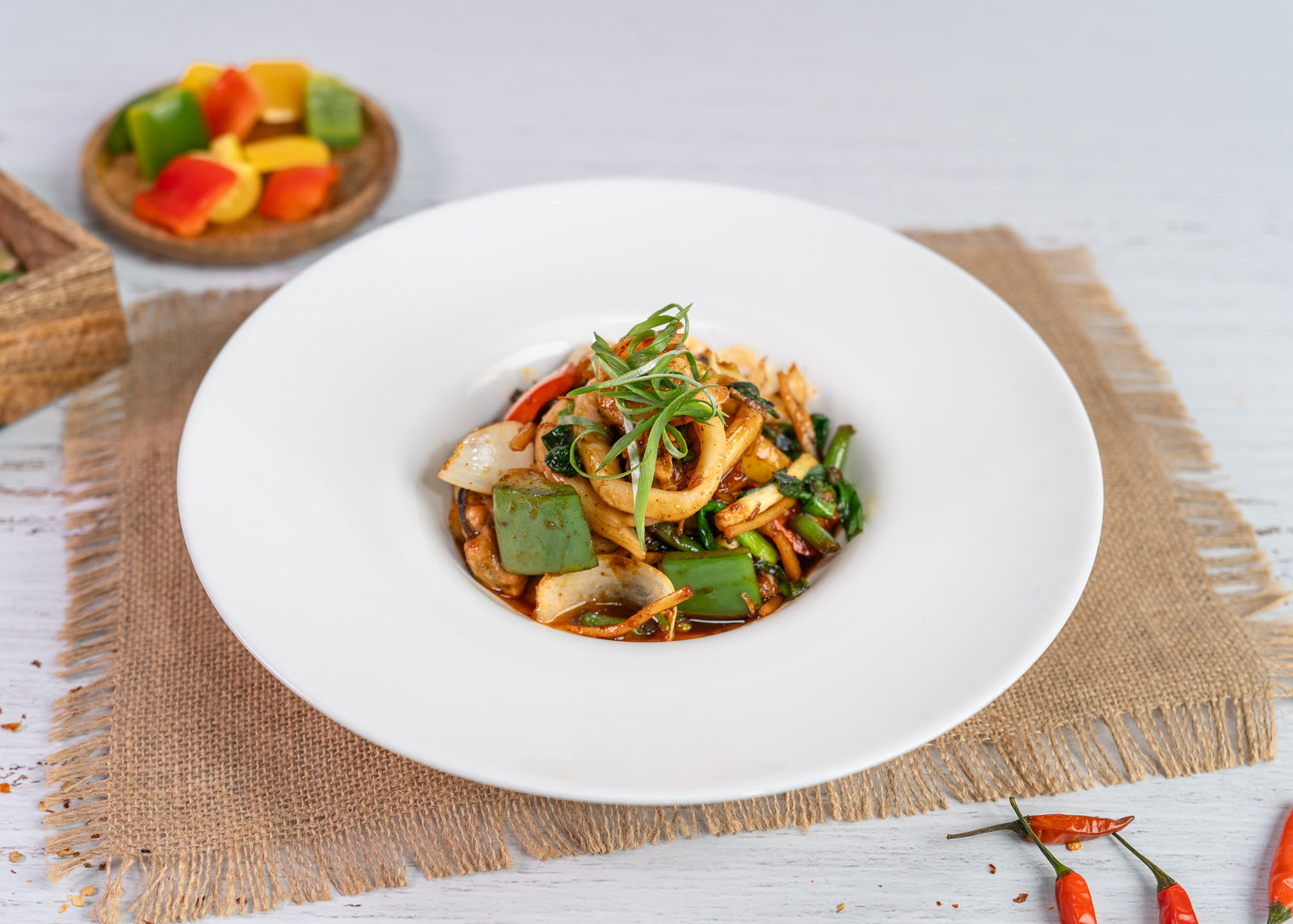 Stir Fried Seafood in Sweet Chilli Paste