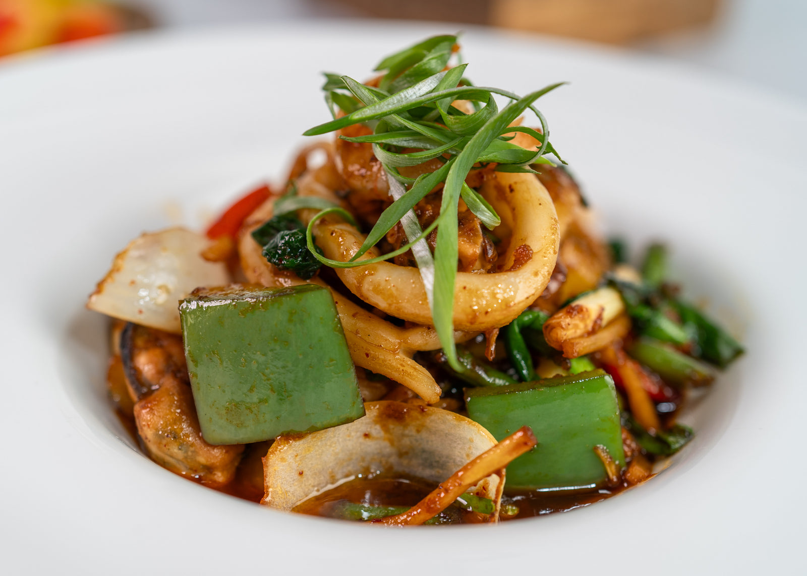 Stir Fried Seafood in Sweet Chilli Paste